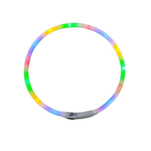 LED Dog Collar Rechargeable Light Up Safety Collar for Dogs