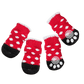 Christmas Dog Socks Holiday Pet Socks Festive Dog Accessories