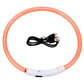 LED Dog Collar Rechargeable Light Up Safety Collar for Dogs