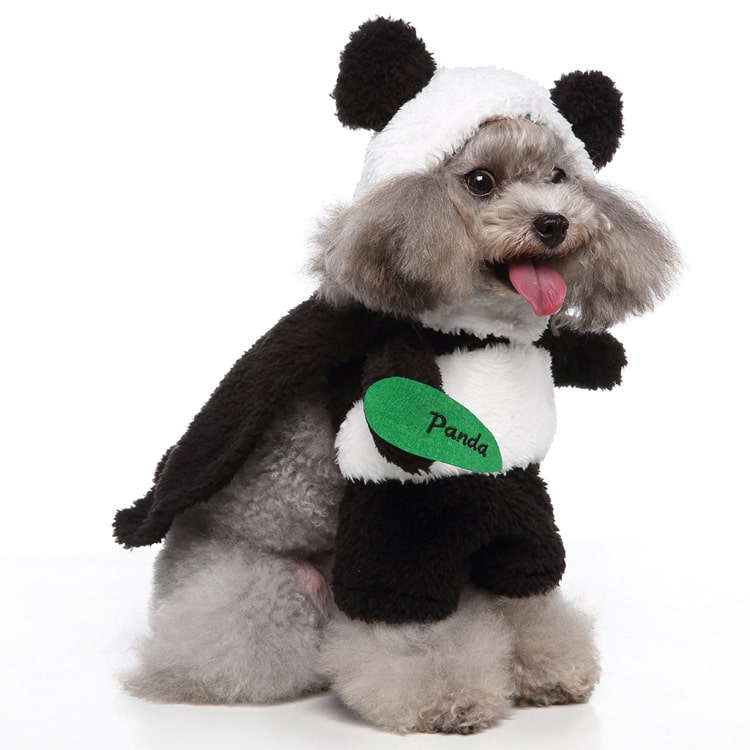 Pet Costume for Cats and Dogs Panda Outfit Animal Dress Up