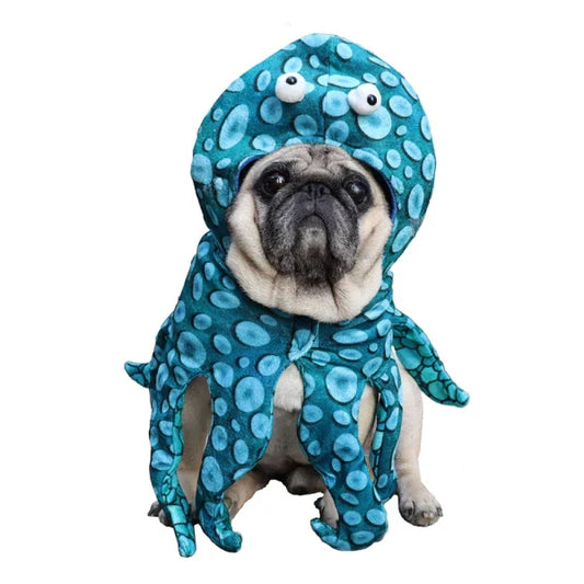Octopus Pet Costume for Dogs and Cats Cute Halloween Outfit